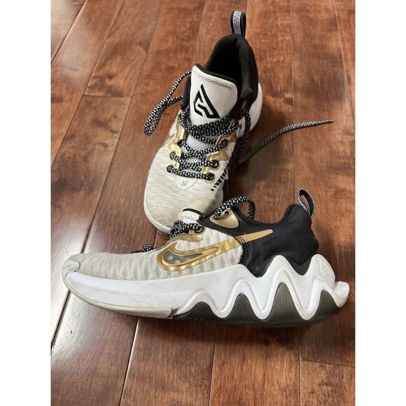 Nike Giannis Immortality Championship Size 5 White Black Gold CZ4099-100 - Picture 4 of 15